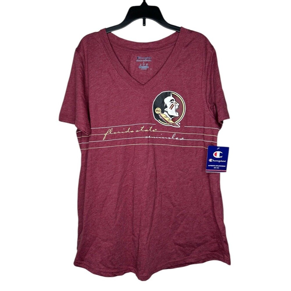 New Champion Florida State Seminoles football T Shirt Women’s Large